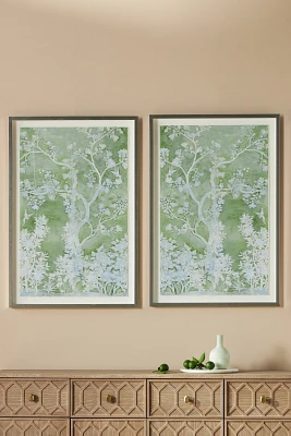 Pastel Tree 1 and 2 Wall Art Series