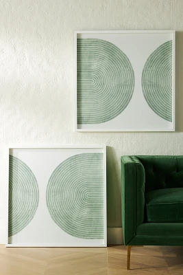 Concentric Deco Diptych Wall Art