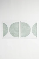 Concentric Deco Diptych Wall Art