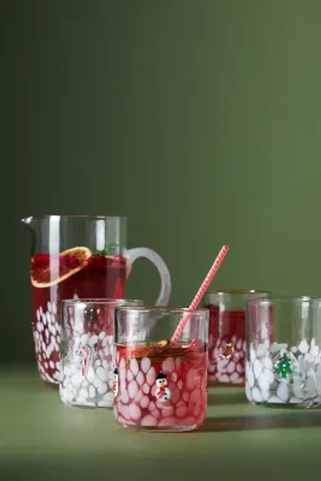 Rainbow Icon Glass Pitcher