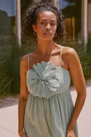 Sarah Hann 3D Floral Appliqué Mini Dress