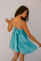 Sarah Hann V-Neck Mini Dress