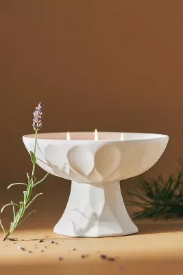 Monti Fresh Lavender Balsam Textural Ceramic Candle
