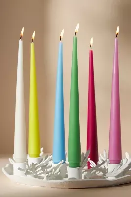 Cone Taper Candles, Set of 6