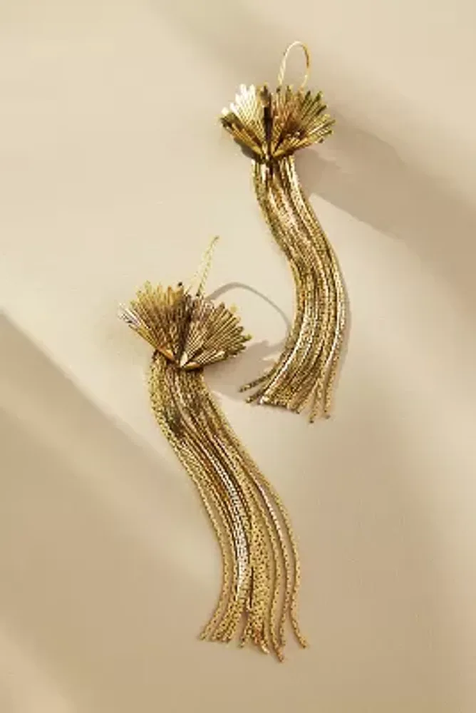 blooming earrings gold