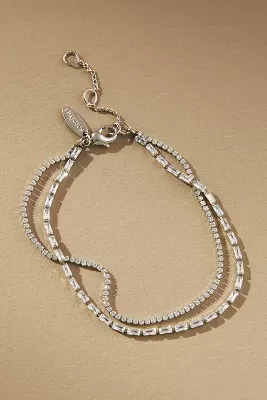 Double-Layer Crystal Bracelet