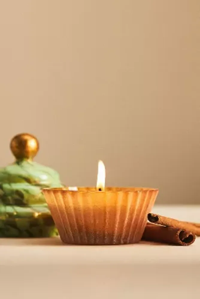 Cupcake Gourmand Ginger Cookie Glass Candle