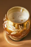 Andrea Spice Gilded Cassia Mercury Glass Candle
