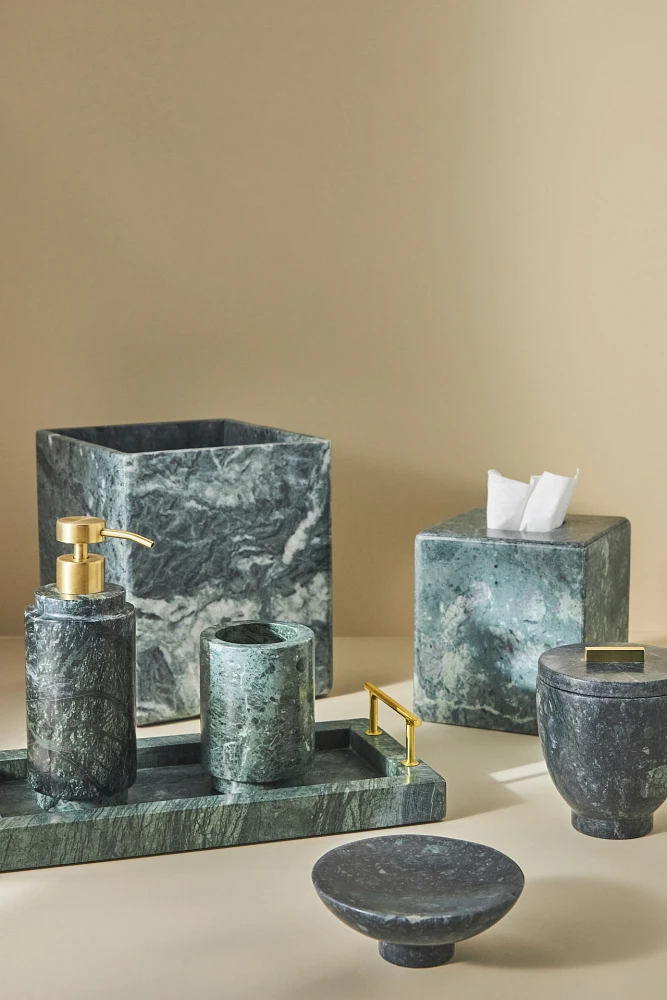 Esmeralda Marble Toothbrush Holder