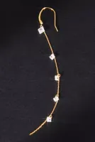 Staggered Jewel Chain Drop Earrings