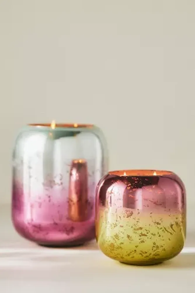 Metallic Ombre Fresh Lavender Balsam Glass Candle