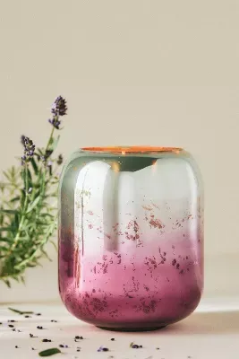 Metallic Ombre Fresh Lavender Balsam Glass Candle