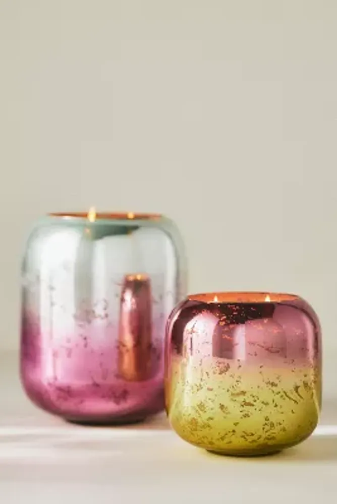 Metallic Ombre Fresh Fig & Pink Peppercorn Glass Candle