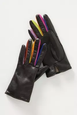 Carolina Amato Multicolor Cashmere Gloves