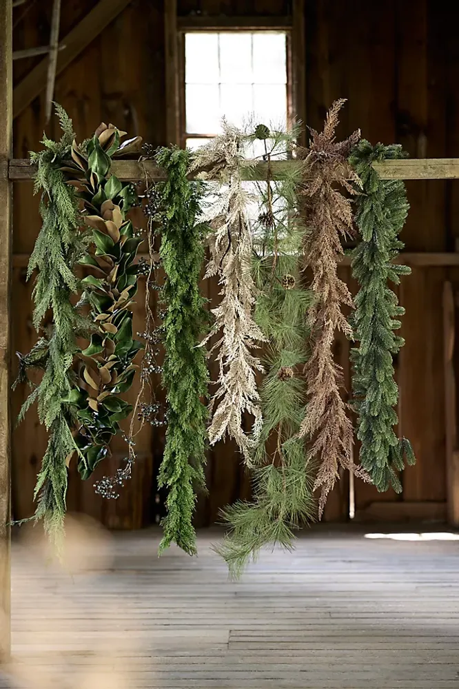 Faux Magnolia Leaf Garland