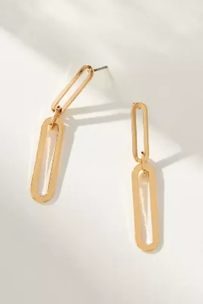 Double Paperclip Earrings