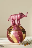 Circus Lavender Balsam Fresh Floral Glass Elephant Candle