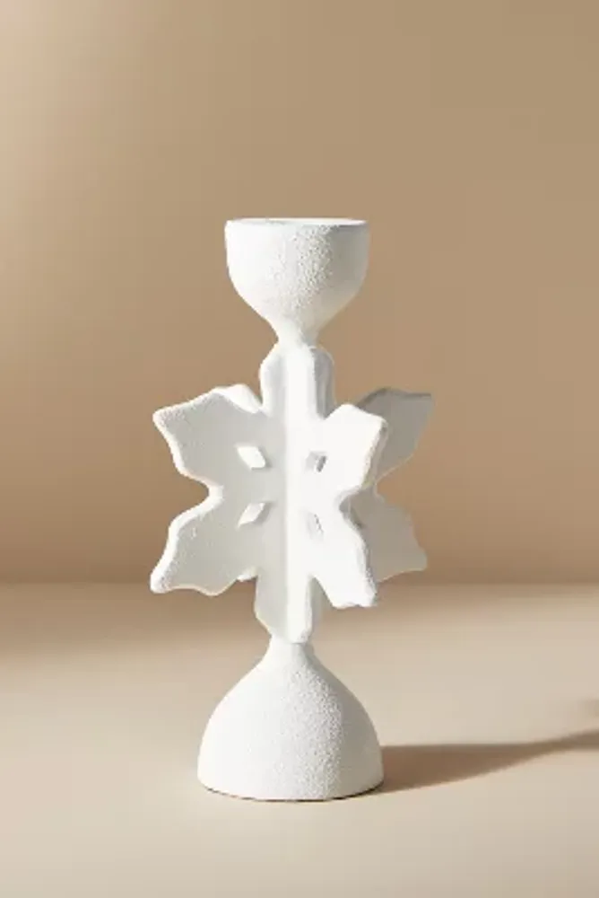 Blanche Snowflake Candle Holder