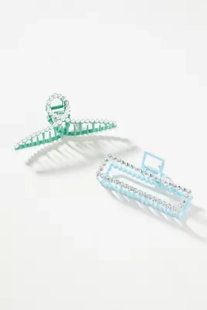 Embellished Hair Claw Clips, Set of 2