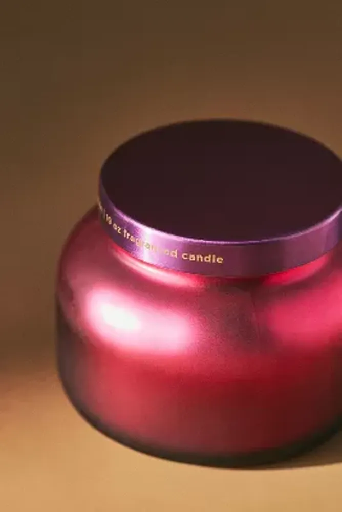 Capri Blue Volcano Pink Shimmer Glass Jar Candle