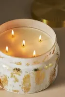 Capri Blue Volcano Gold Selenite Glass Jar Candle