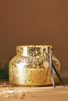 Capri Blue Hearthside Gold Crackle Glass Jar Candle