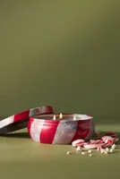 Voluspa Crushed Candy Cane Tin Candle