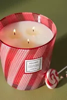 Voluspa Crushed Candy Cane Hearth Glass Candle