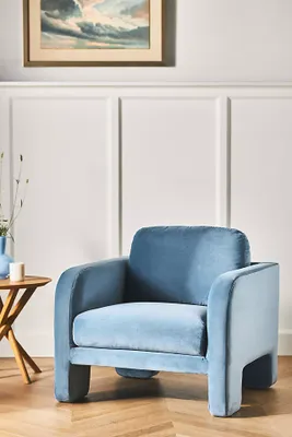 Velvet Lawson Chair