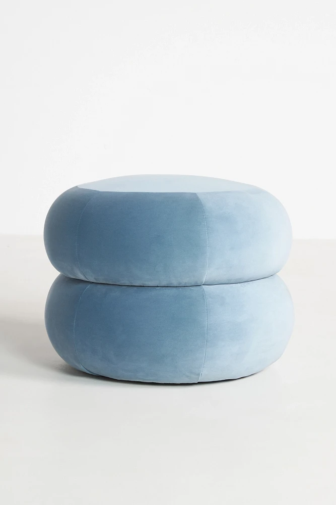 Muntz Velvet Ottoman