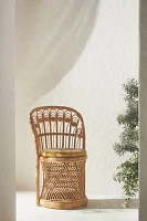 Peacock Rattan Dining Chairs, Set of 2