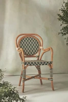 Coastal Rattan Indoor/Outdoor Bistro Chairs, Set of 2