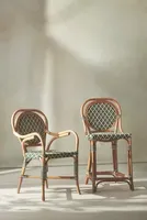 Coastal Rattan Bistro Chairs, Set of 2