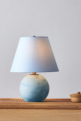 Swirled Glass Table Lamp