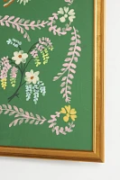 Flowers on Green Wall Art