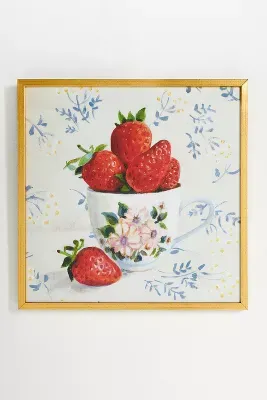 Bowl of Strawberries Wall Art