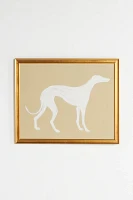 White Dog Wall Art