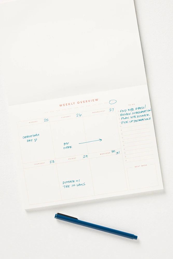 Papier Weekly Planner Notepad
