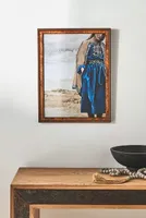 Woman in Blue Dress Wall Art