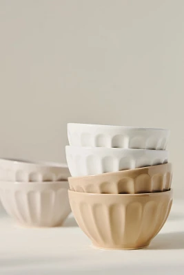 Amelie Latte Portuguese Stoneware Cereal Bowls