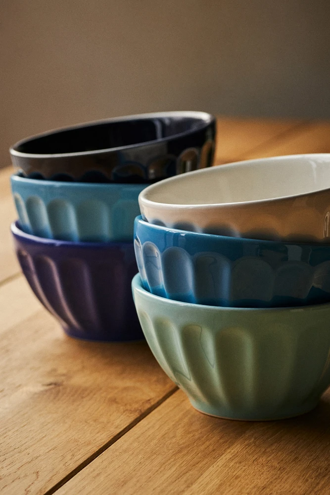 Amelie Latte Portuguese Stoneware Cereal Bowls