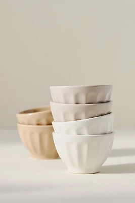 Amelie Latte Portuguese Stoneware Nut Bowls