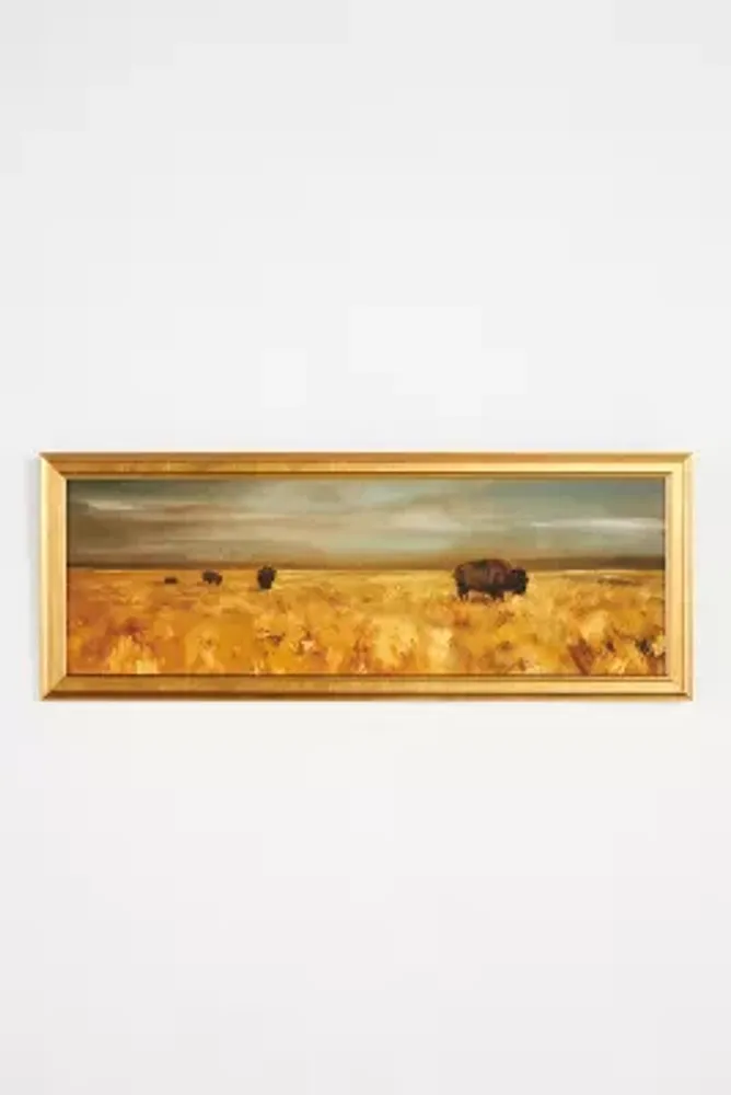 Bison Gold Wall Art