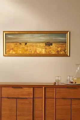 Bison Gold Wall Art