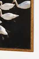 Romantic Swans in a Lake Wall Art
