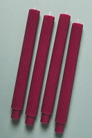 Fluted Taper Candles, Set of 4