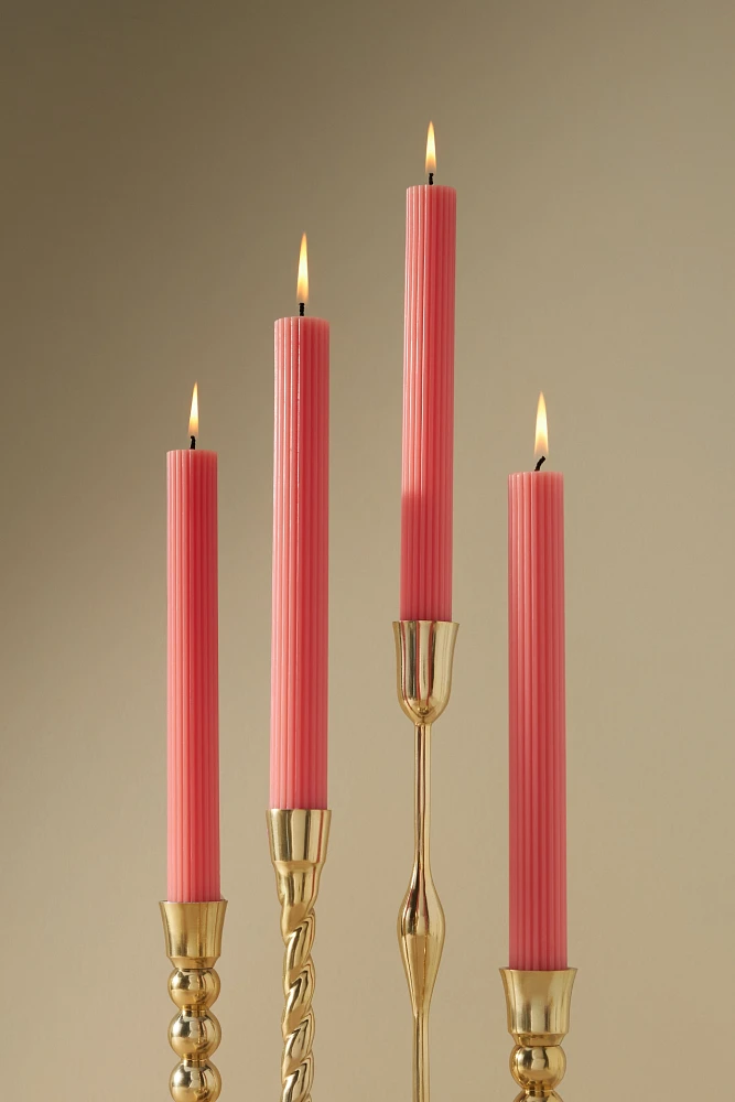 Fluted Taper Candles