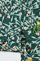 Parrots on Green Foliage Wallpaper