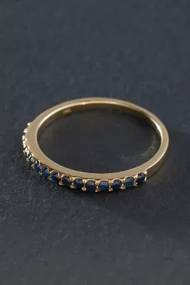 Pavé Sapphire Eternity Ring