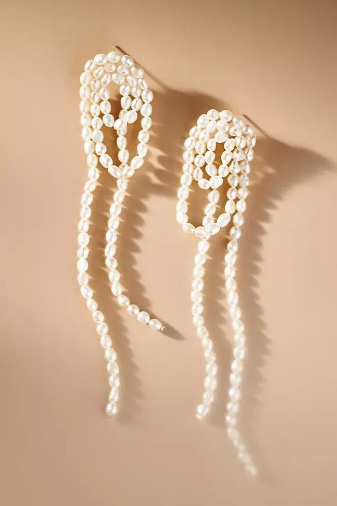 Shashi Vroom Pearl Earrings